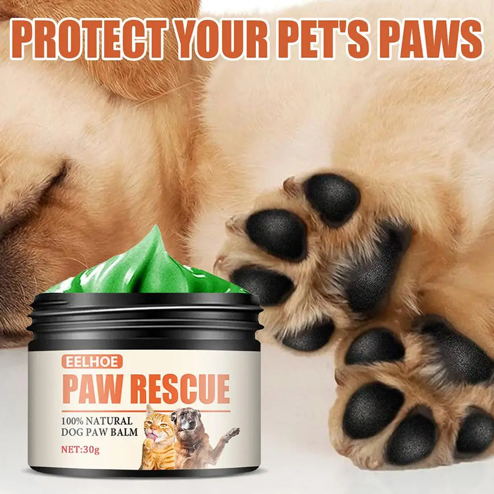 Pet Paw Care Cream Dogs Cat Nose Balm Foot Care Cleaner Dog Bath Foot Pad Protective Oil for Cracked Paw Care Paw Balm 30G
