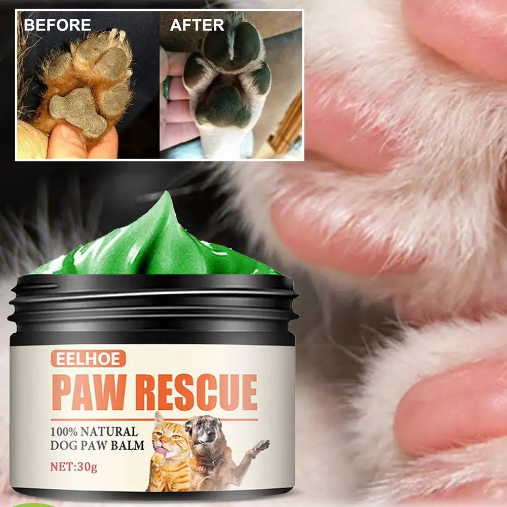 Pet Paw Care Cream Dogs Cat Nose Balm Foot Care Cleaner Dog Bath Foot Pad Protective Oil for Cracked Paw Care Paw Balm 30G