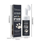 100ML Paw Cleaner Foam for Dogs and Cats - Waterless Pet Shampoo with Brush for Rinse-Free Deep Cleaning